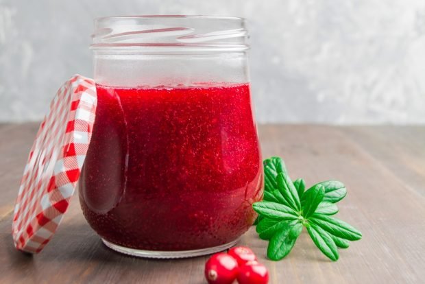 Брусника с сахаром на зиму без варки
