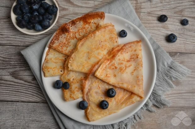 Постные блины с кукурузным крахмалом
