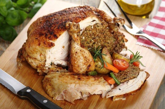 Индейка с гречкой и потрохами0