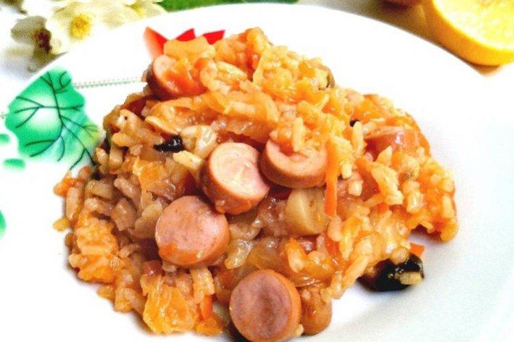 10 роскошных рецептов тушеной капусты с сосисками5